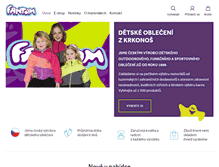 Tablet Screenshot of detske-obleceni-fantom.cz